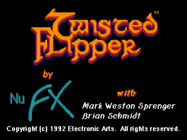 Twisted Flipper Title Screen